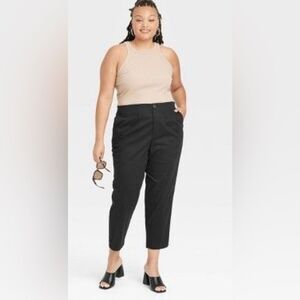 Ava & Viv Plus Size Ankle Cut Black Pants Size 24